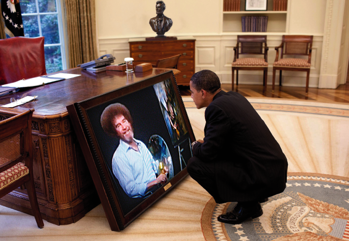 Bob Ross Made Me Do It exhibition image